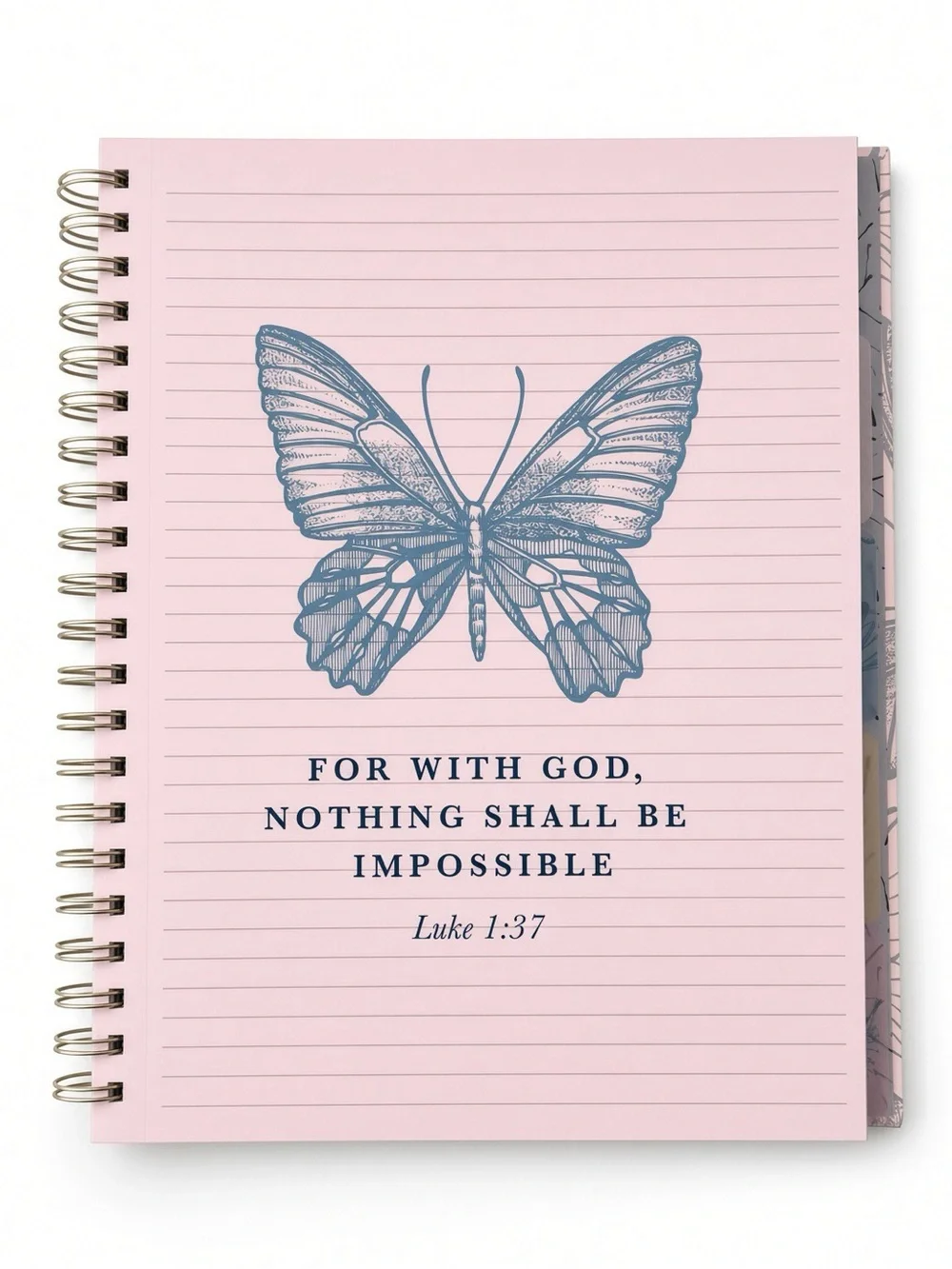 The Gracious Maker Prayers & Reflections 5 Subject Butterfly Journal Notebook